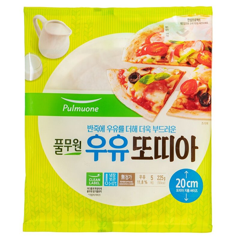 풀무원 우유또띠아, 225g, 1개