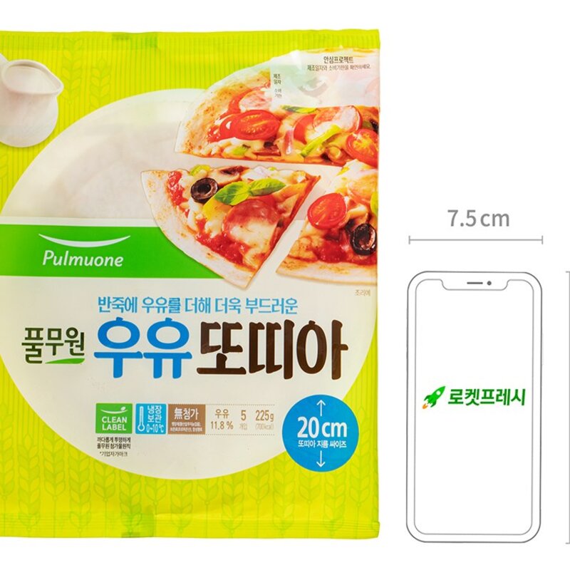 풀무원 우유또띠아, 225g, 1개