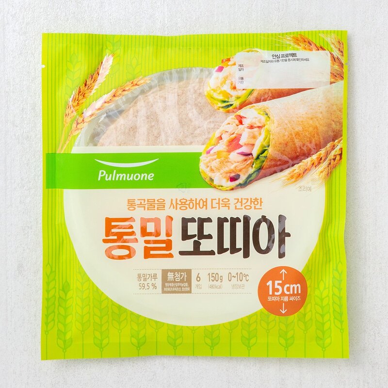 풀무원 통밀 또띠아, 150g, 1개