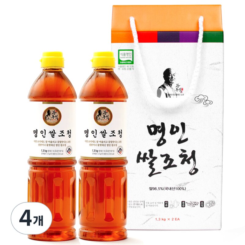 강봉석 두레촌 명인 쌀조청, 1.3kg, 2개