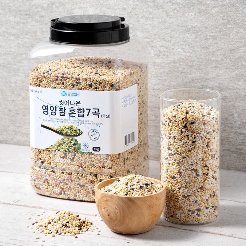 씻어나온 영양 찰 혼합 7곡, 1.3kg, 1통