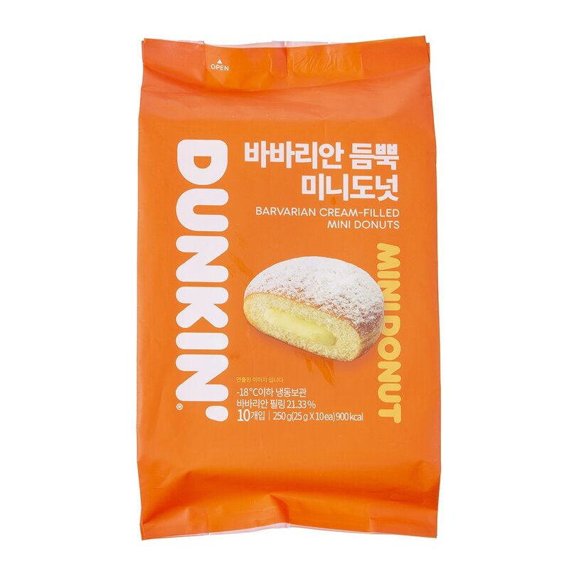 던킨 바바리안 듬뿍 미니도넛 (냉동), 250g, 1개