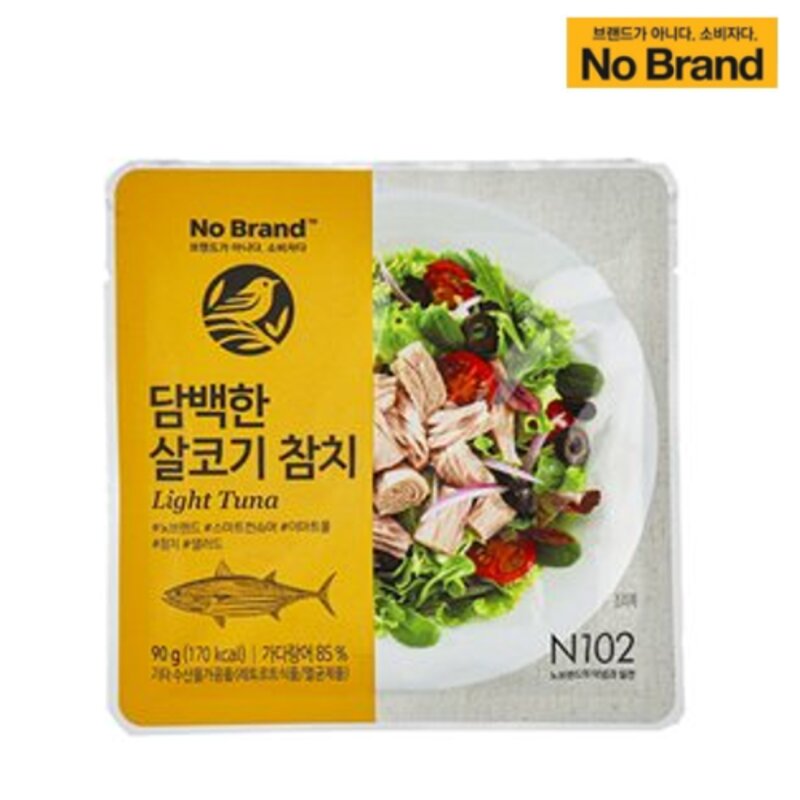 노브랜드 담백한 살코기 참치 90g, 12개