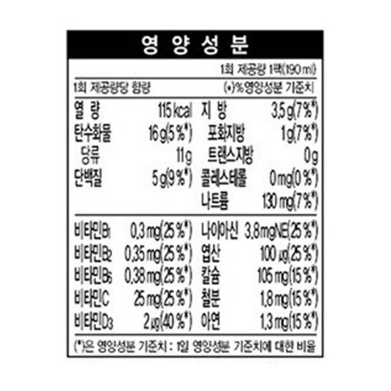 베지밀 17곡 한끼두유, 190ml, 32개