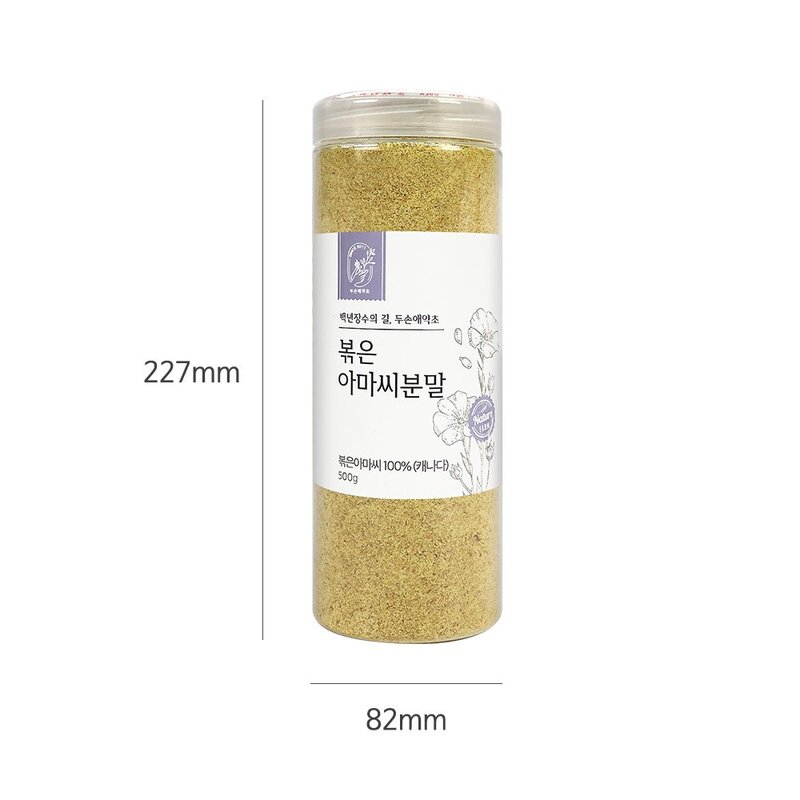 두손애약초 볶은아마씨분말, 1개, 500g