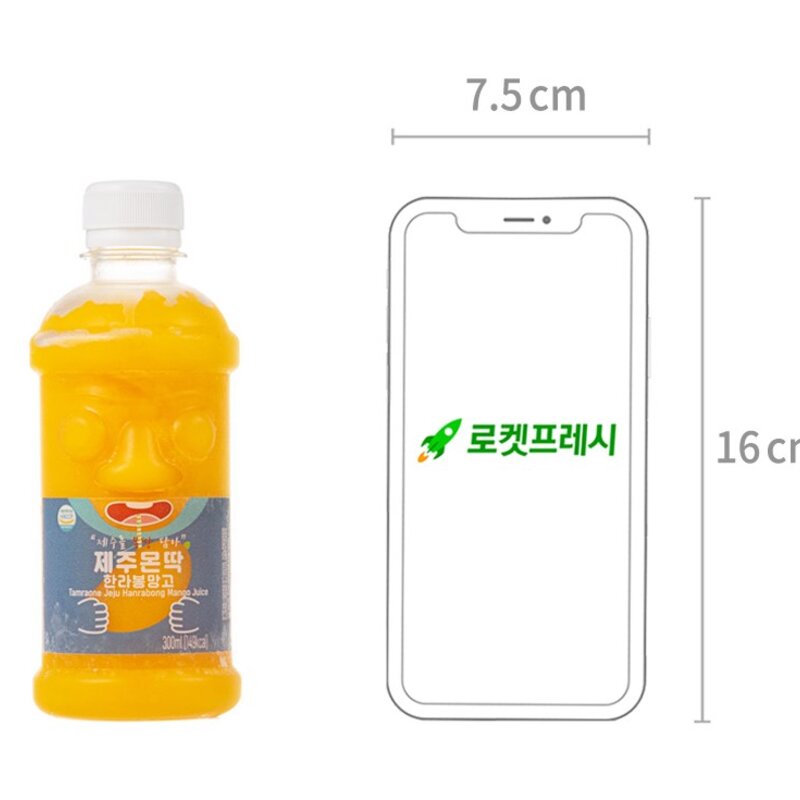 제주 몬딱 한라봉망고 주스 (냉동), 300ml, 10입