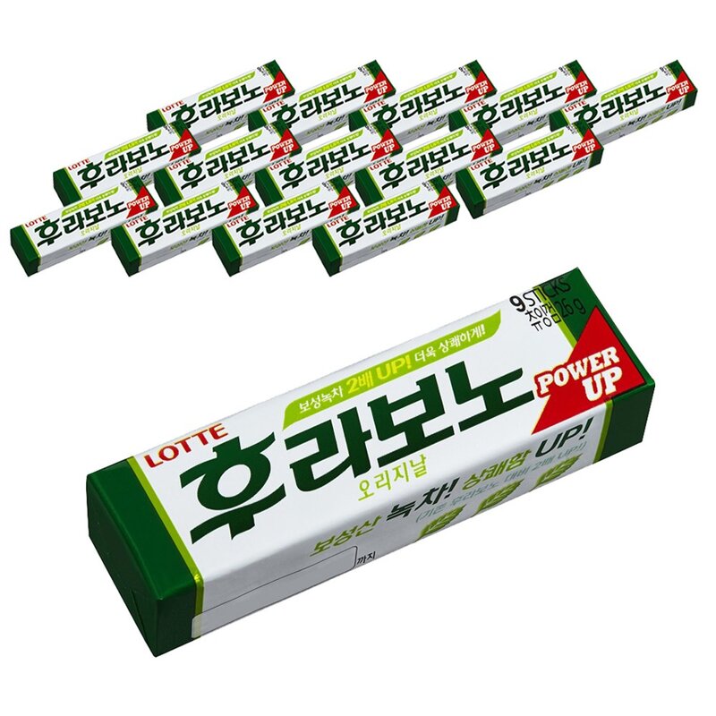 후라보노 오리지날 츄잉껌 9p, 26g, 6개