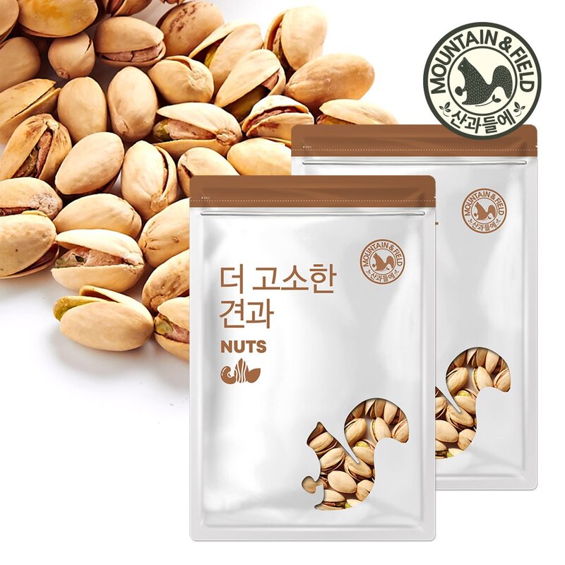 산과들에 볶음피스타치오800g 프리미엄 견과류, 400g, 2개