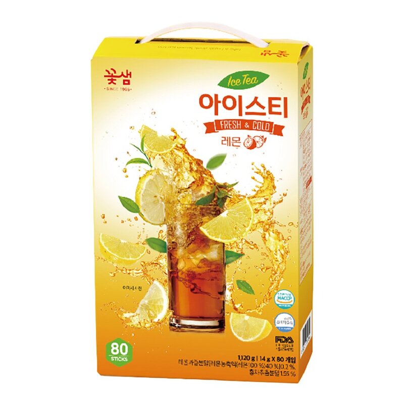 꽃샘 레몬 아이스티, 14g, 80개입, 1개