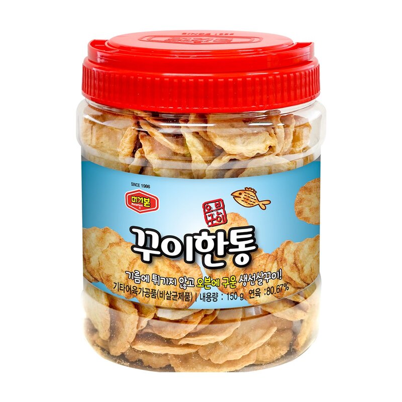 머거본 꾸이한통 어포, 150g, 2개