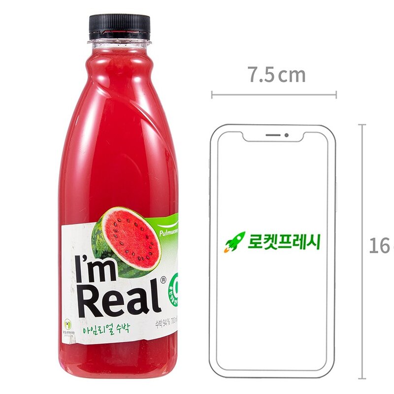 풀무원 아임리얼 수박 주스, 700ml, 1개