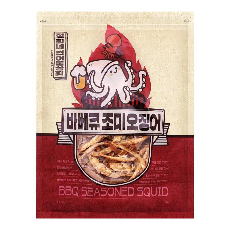 바베큐 조미오징어 300g, 1개