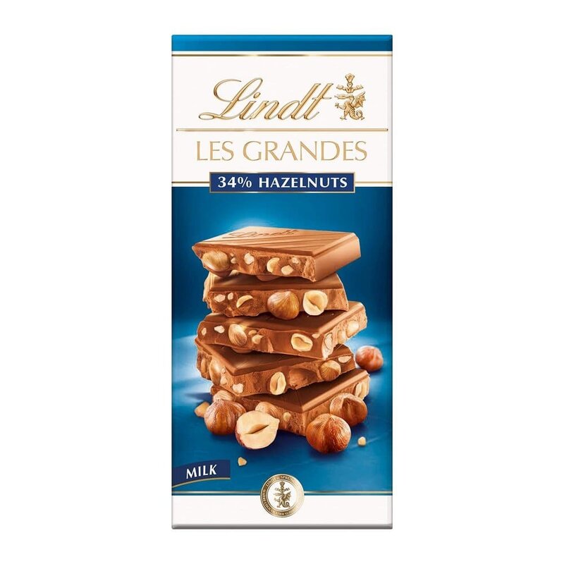 150g 4개 린트 헤이즐넛 밀크 초콜릿 바 Lindt Hazelnut Milk Chocolate Bar