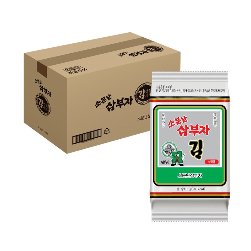 소문난삼부자 재래식탁김, 15g, 36개