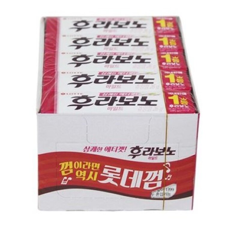 롯데 후라보노 마일드 껌, 15개, 26g