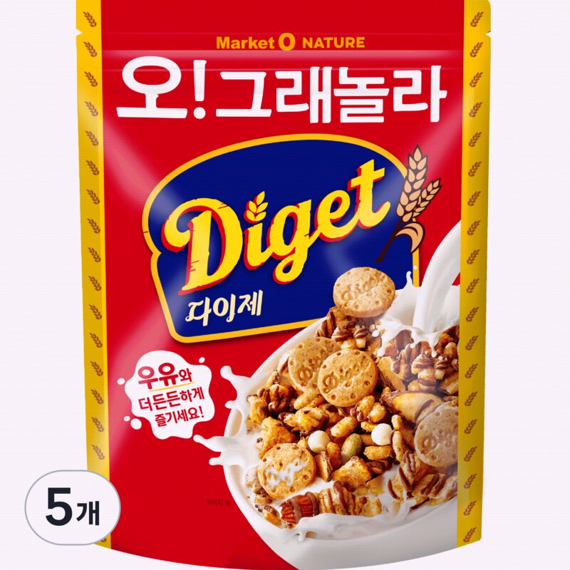 마켓오네이처 오!그래놀라 다이제, 300g, 3개