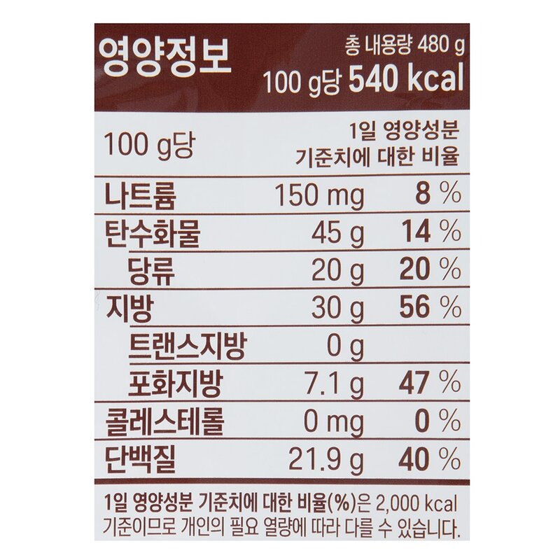 곰곰 단백질바 미니사이즈, 480g, 1개