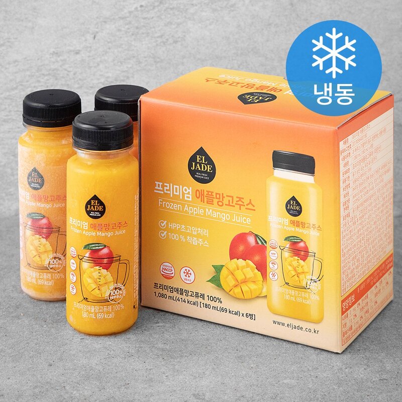 엘제이드 프리미엄 애플망고 주스 (냉동), 180ml, 5개