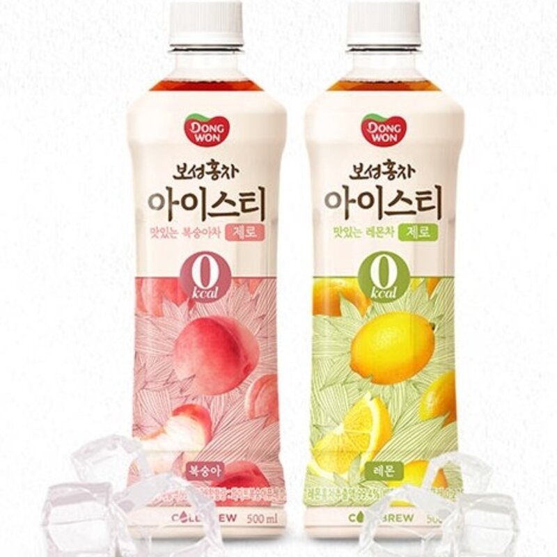 동원 보성홍차 아이스티 제로 레몬, 24개, 500ml