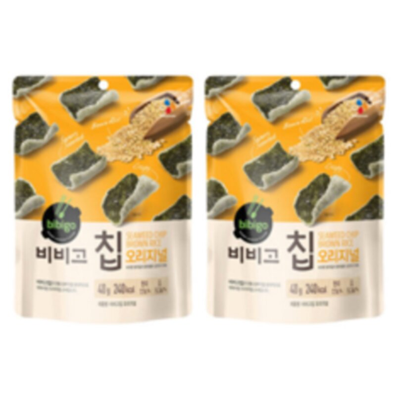 비비고 칩 오리지널 김스낵, 40g, 10개