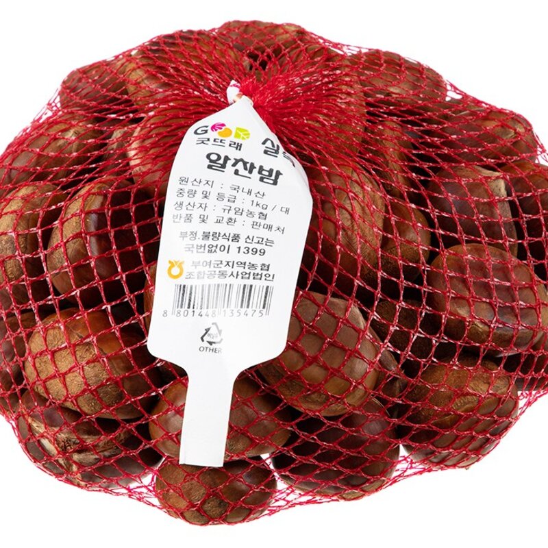 굿뜨래 알찬 실속밤, 1kg(대), 2개