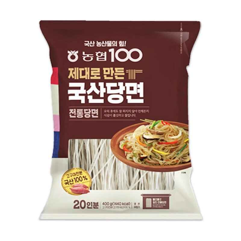 농협식품 제대로 만든 전통당면, 400g, 3개