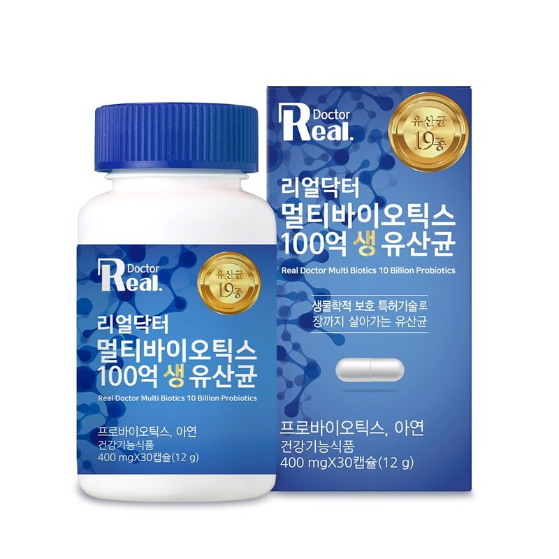 리얼닥터 멀티바이오틱스 100억 생 유산균 12g, 30정, 3개