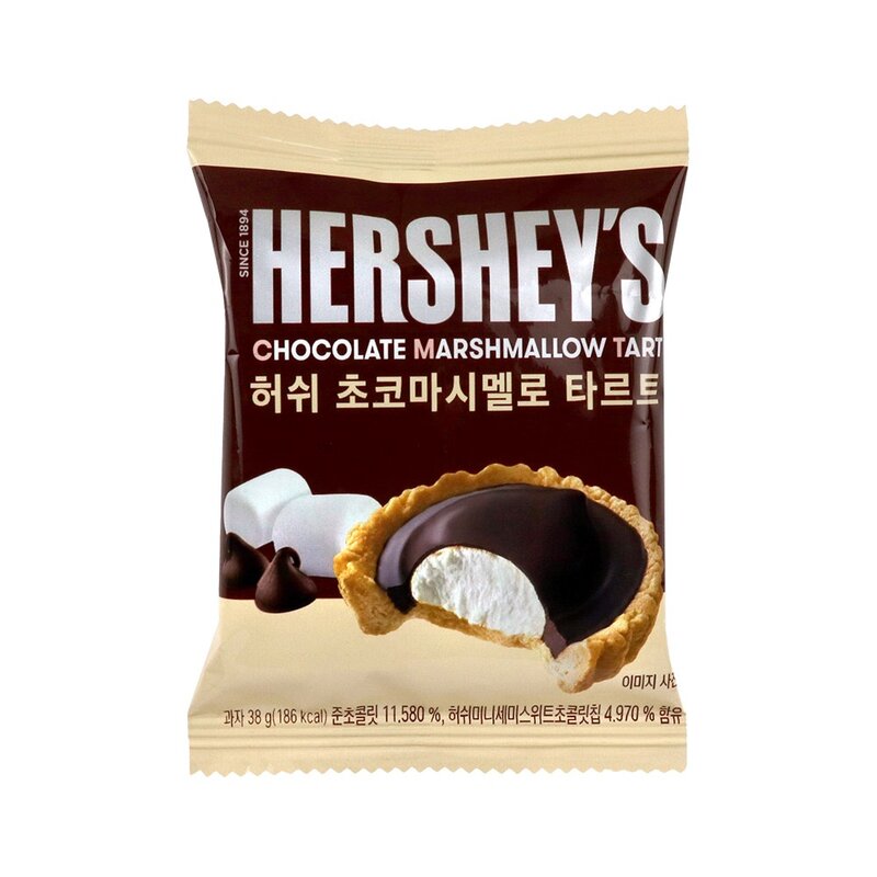 허쉬 초코마시멜로 타르트, 38g, 1개