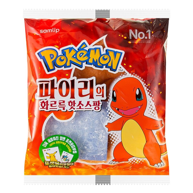 삼립 파이리의 화르륵 핫소스팡, 90g, 6개