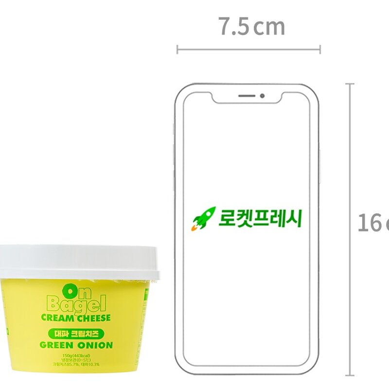 온베이글 대파 크림치즈, 150g, 1개