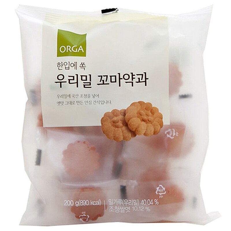 올가홀푸드 한입에 쏙 우리밀 꼬마약과, 400g, 1개