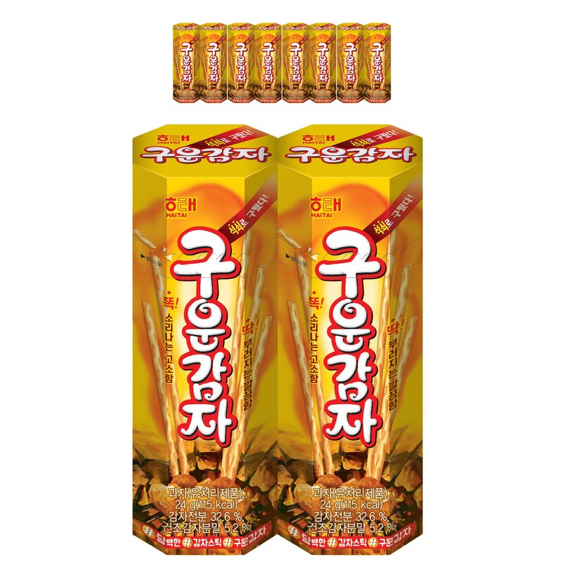 해태제과 구운감자, 24g, 32개