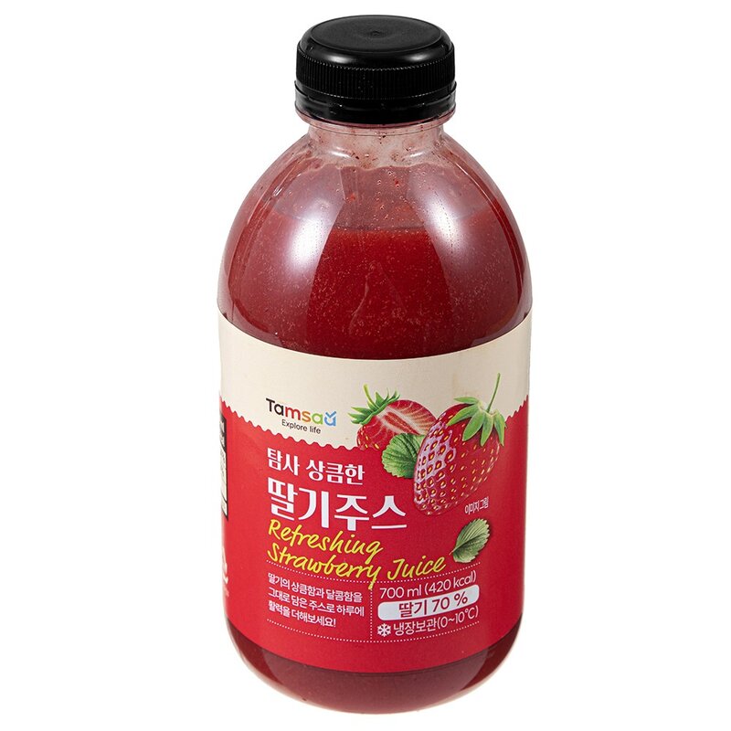 탐사 상큼한 딸기주스, 700ml, 1개