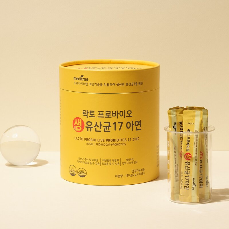 메디트리 락토프로바이오 생유산균17 아연, 120g, 3개