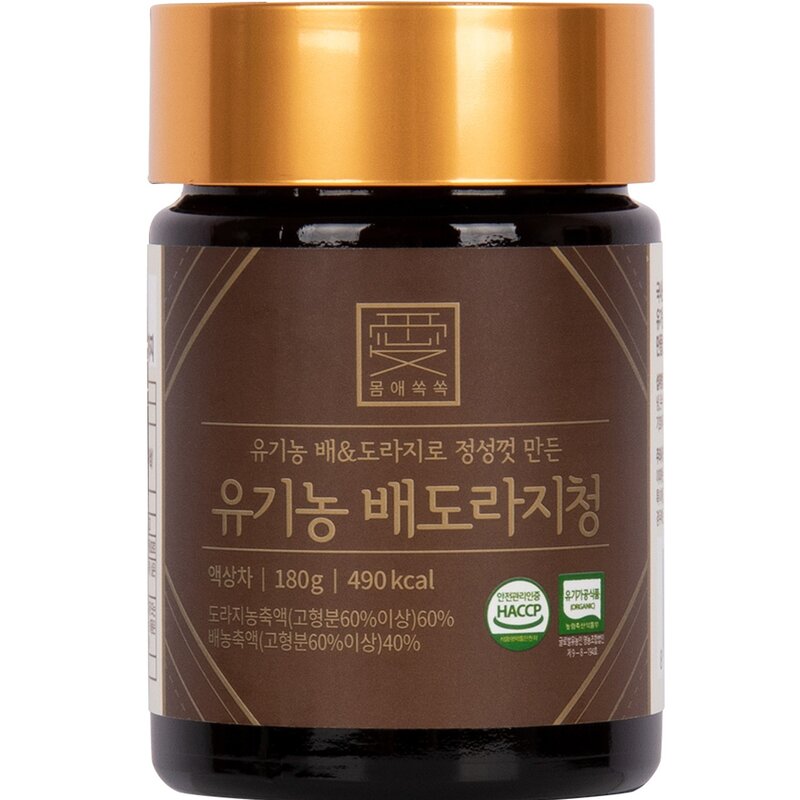 몸애쏙쏙 유기농 배도라지청, 180g, 1개입, 1개