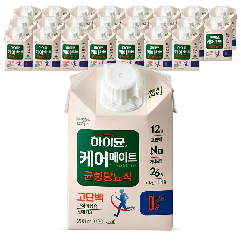 하이뮨 케어메이트 균형당뇨식, 200ml, 12g, 24개