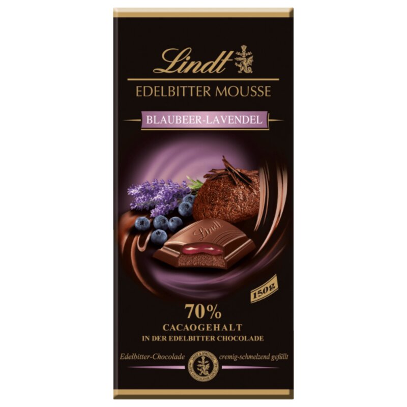 Lindt 린트 다크초콜릿 블루베리 & 라벤더, 1개, 150g