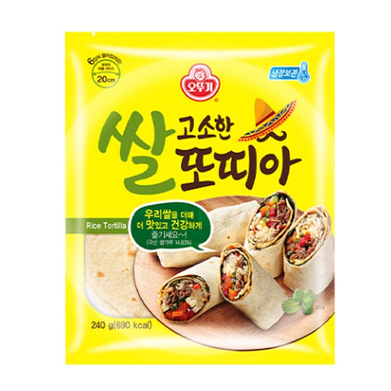 오뚜기 고소한 쌀 또띠아 240g, 2개