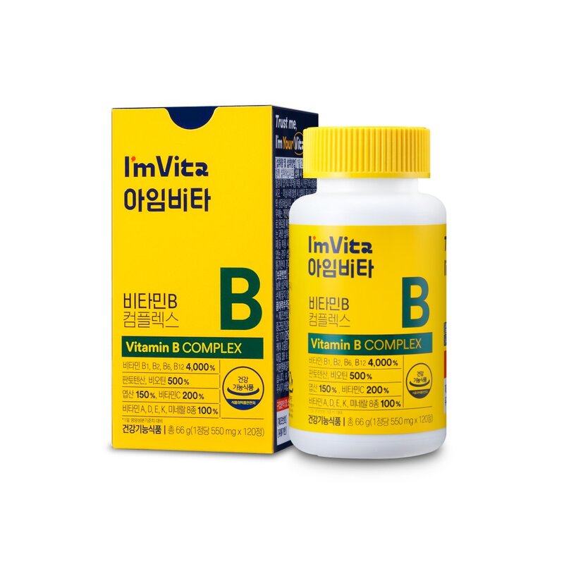 아임비타 비타민B 컴플렉스 66g, 120정, 1개