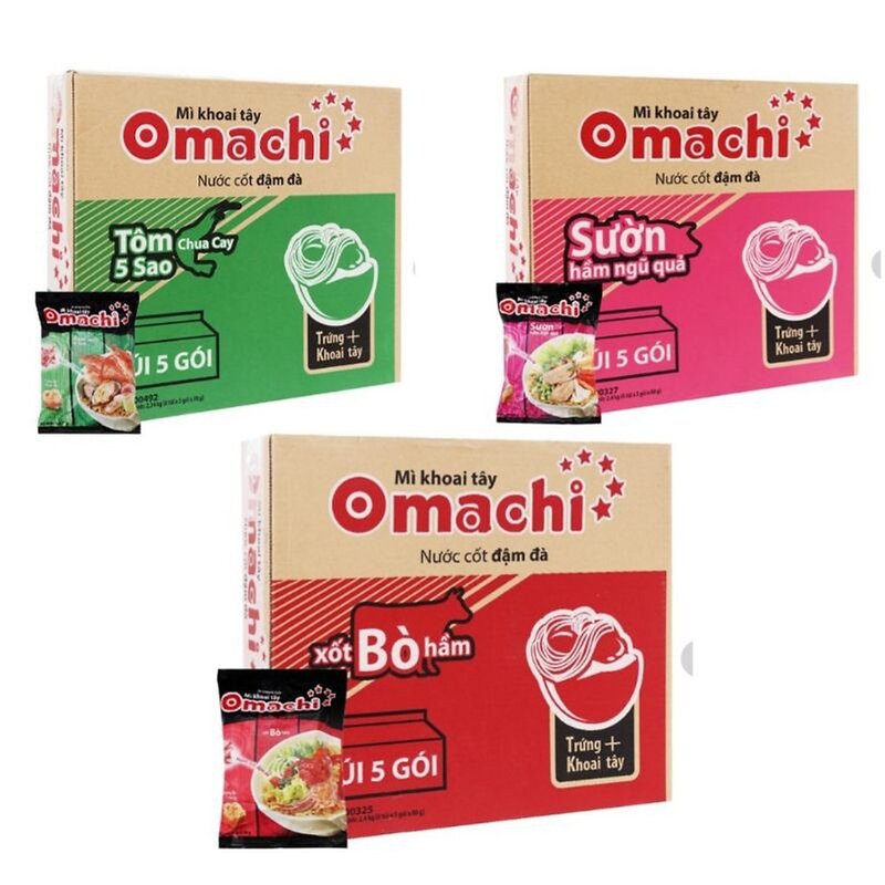 오마지 라면 OMACHI MI TOM 3 VI 1BOX 30EA 80G, 30개