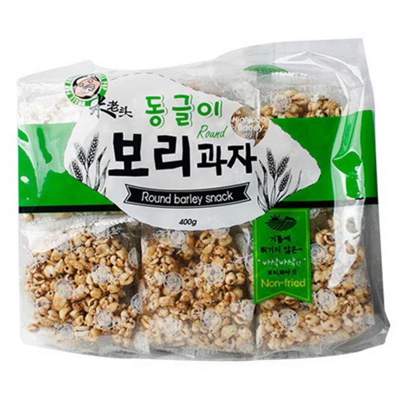 엉클팝 동글이 보리과자, 400g, 2개