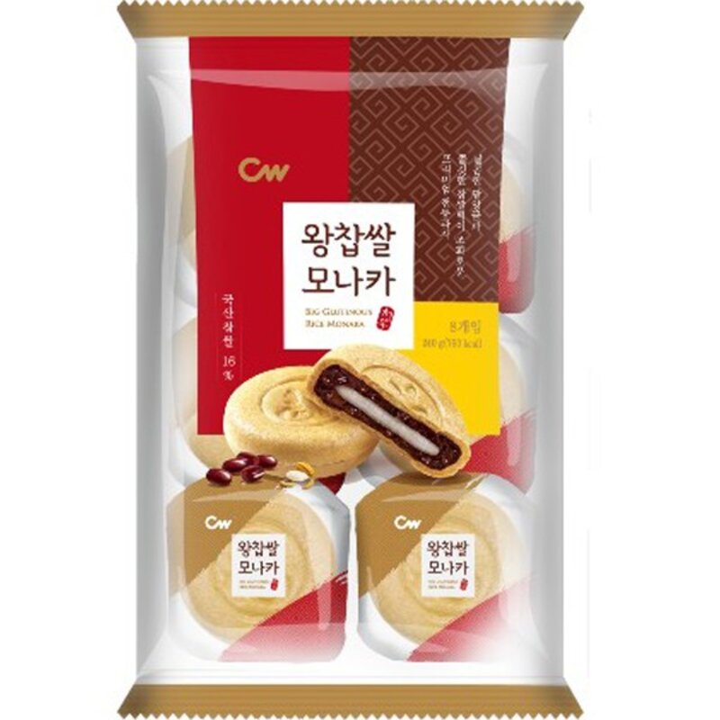 청우식품 왕찹쌀모나카, 240g, 3개