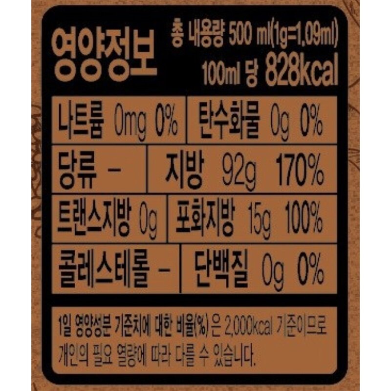 오뚜기 옛날 참기름, 500ml, 2개