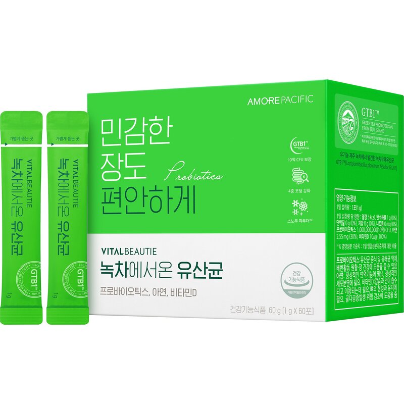 바이탈뷰티 녹차에서온 유산균 60P, 60g, 1개