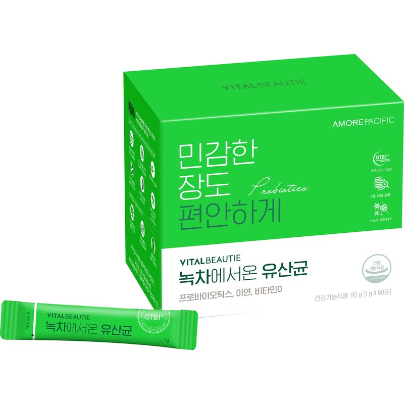 바이탈뷰티 녹차에서온 유산균 60P, 60g, 1개