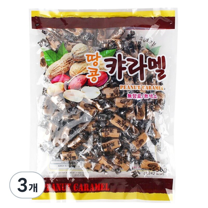 HM 무색소 무향료 부드럽고 고소한 옛날 땅콩캬라멜, 550g, 1개