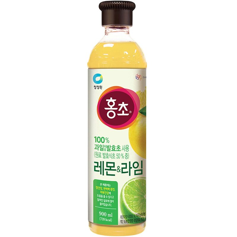 홍초 레몬&라임, 900ml, 1개