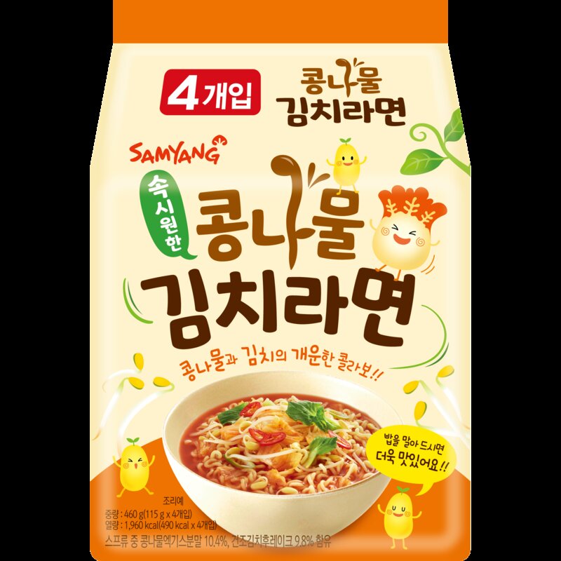 삼양 콩나물김치라면 115g, 4개