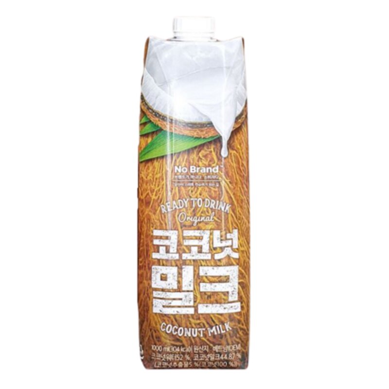 노브랜드 코코넛 밀크 1리터, 1L, 2개