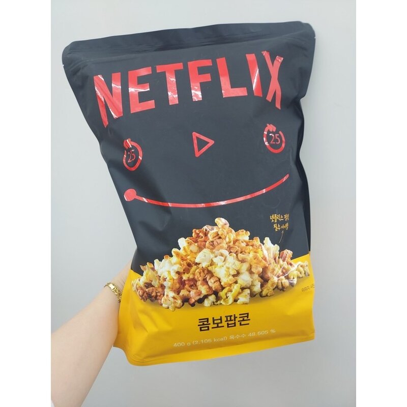 넷플릭스 콤보팝콘 특대형 봉지스낵 400g x 4개